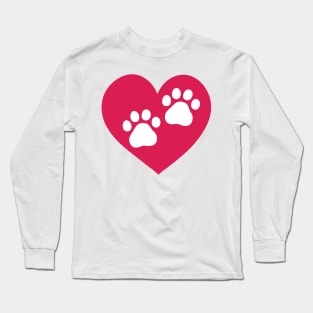 My Dog Is My Valentine Long Sleeve T-Shirt